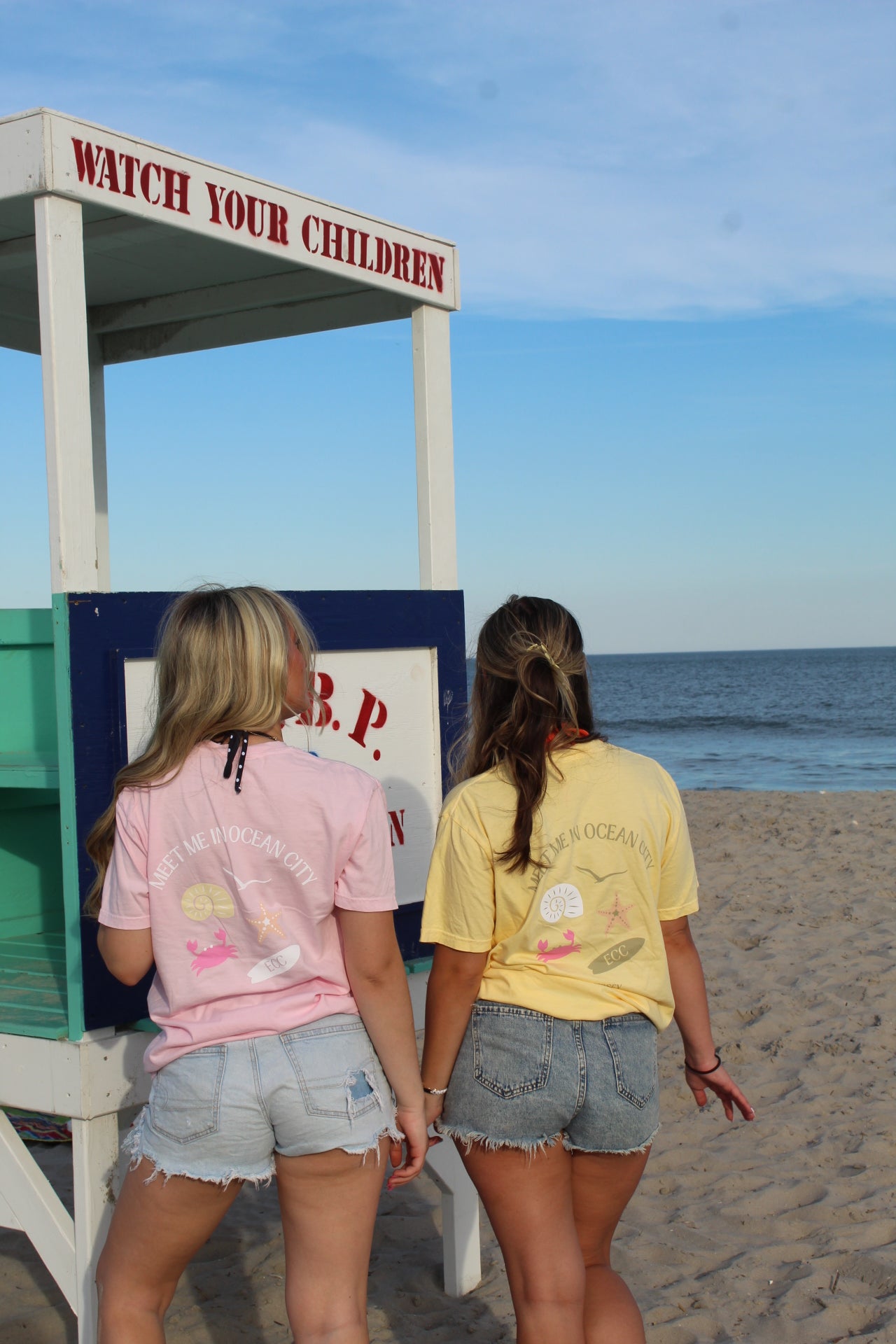 Meet me in OCNJ Tee pink