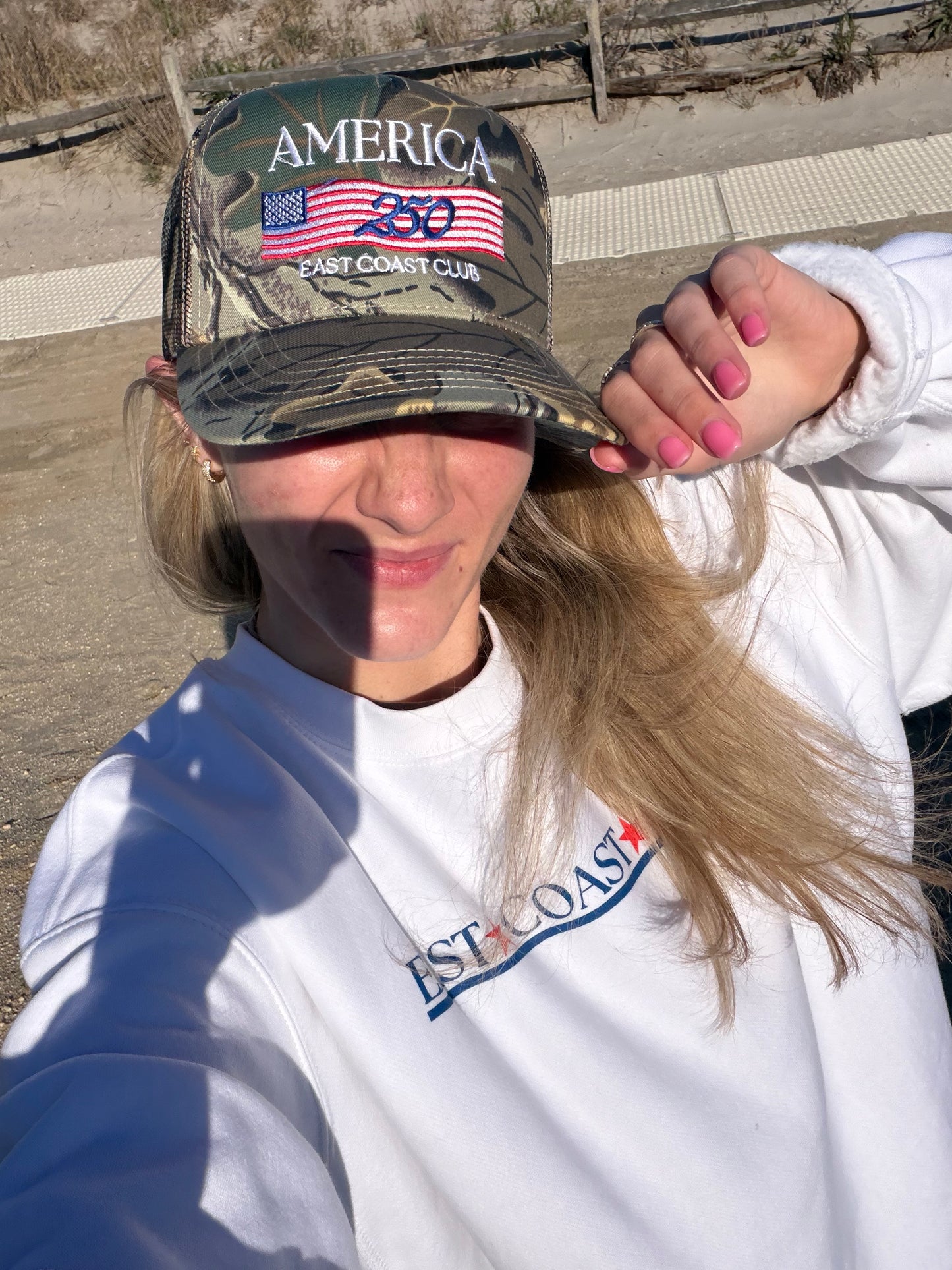 America 250 Camo Trucker Hat