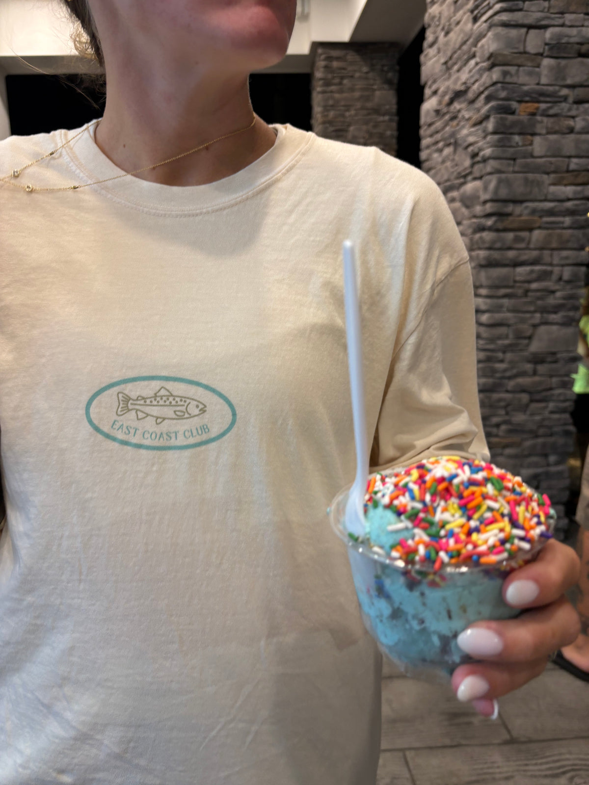 Saltwater Long Sleeve Tee - sand